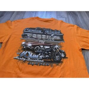 Harley-Davidson White's Cruise Night 2009‎ Orange T-Shirt Mens XL Lebanon PA